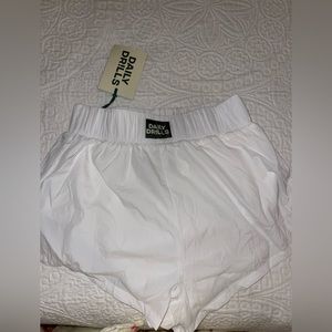 Daily Drills White Super Bounce Shorts